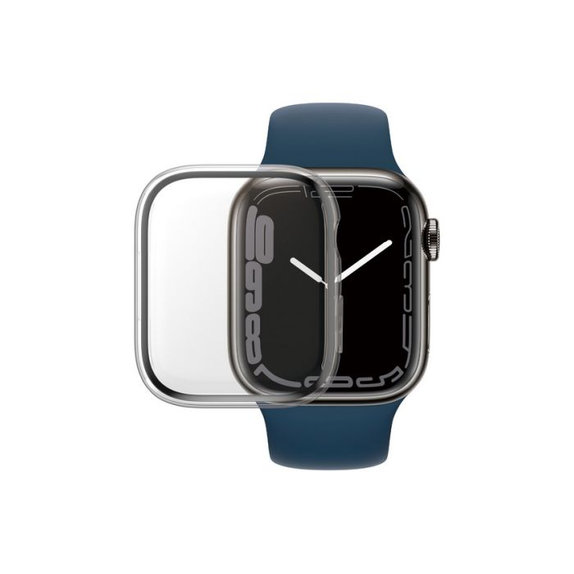 Προστατευτικό Γυαλί για Apple Watch 7, 8, 9, 45mm, Full Body AB, Transparent, PanzerGlass