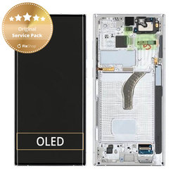 OLED/LCD Display Assembly για Samsung S22 Ultra | S908B | GH82-27488C | GH82-27489C | Phantom White | Service Pack