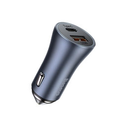 Φορτιστής Αυτοκινήτου USB, USB-C, 3A | Γκρι | Baseus