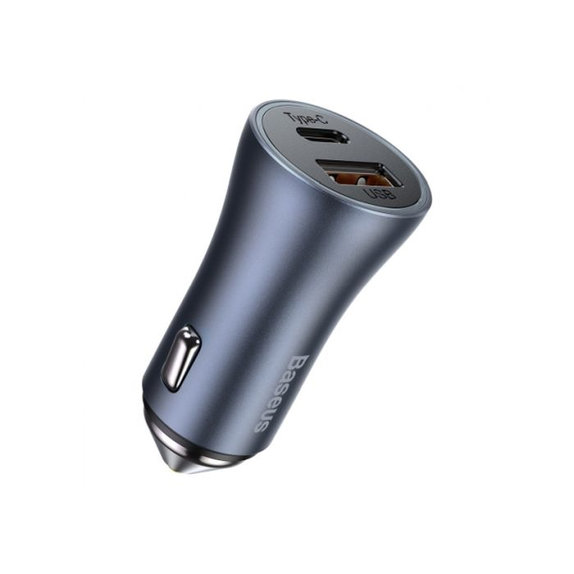 Φορτιστής Αυτοκινήτου USB, USB-C, 3A | Γκρι | Baseus