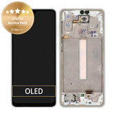 Συγκρότημα οθόνης για Samsung A33 5G, A336B, GH82-28143B, GH82-28144B, Awesome White, Service Pack
