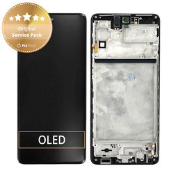 OLED/LCD Display Assembly για Samsung M53 5G | M536B | GH82-28812A | GH82-28895A | Black | Service Pack