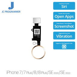 Κουμπί Αρχικής Οθόνης JCID 7 Gen για iPhone 7 | 7 Plus | 8 | 8 Plus | SE (2020) | SE (2022) | Χρυσό | Gold