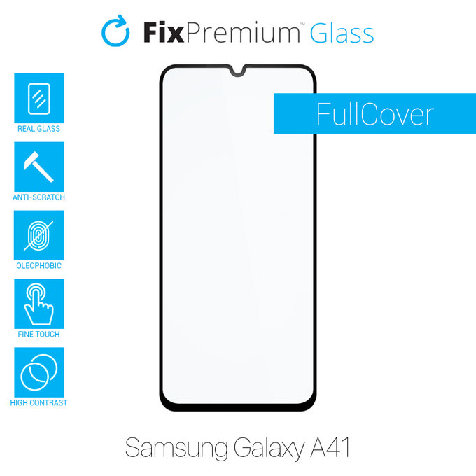 FullCover Προστατευτικό Γυαλί για Samsung A41 | FixPremium