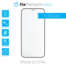 FullCover Προστατευτικό Γυαλί για iPhone 12 & 12 Pro | FixPremium