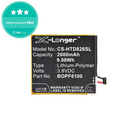 Battery για HTC Desire 820 | BOPF6100 | 2600mAh | HQ