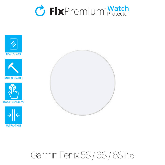 Προστατευτικό Γυαλί για Garmin Fenix 5S, 6S, 6S Pro, Προστατευτικό ρολογιού, FixPremium
