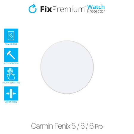 Προστατευτικό Γυαλί για Garmin Fenix 5, 6, 6 Pro, Προστατευτικό ρολογιού, FixPremium