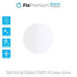 Προστατευτικό Γυαλί για Samsung Watch 4 Classic 42mm, Προστατευτικό ρολογιού, FixPremium
