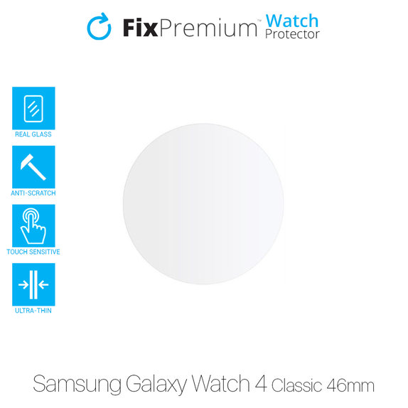 Προστατευτικό Γυαλί για Samsung Watch 4 Classic 46mm, Προστατευτικό ρολογιού, FixPremium