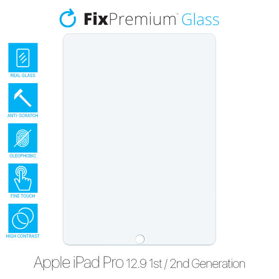Προστατευτικό Γυαλί για Apple iPad Pro 12.9" (1st Gen 2015, 2nd Gen 2017), FixPremium Glass
