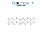 Κλιπ Οργάνωσης Καλωδίων | Σετ 10τμχ | transparent | FixPremium
