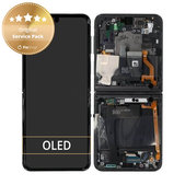 Συγκρότημα οθόνης για Samsung Z Flip 4, F721B, Graphite, Service Pack