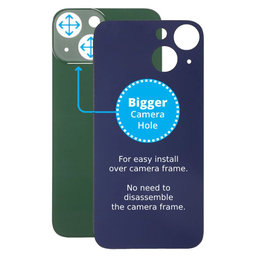 Πίσω Γυαλί με Μεγάλη Τρύπα Κάμερας για iPhone 13 Mini | Πράσινο | Green