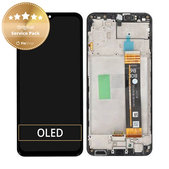 Συγκρότημα οθόνης για Samsung A23, A236B, GH82-29734A, GH82-29735A, (Black), Service Pack