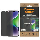 Προστατευτικό γυαλί UWF Privacy AB με εφαρμογέα για iPhone 14 Plus/13 Pro Max, Μαύρο, PanzerGlass