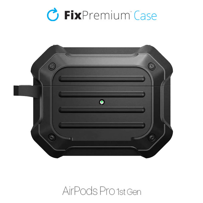 Θήκη Unbreakable για AirPods Pro, Μαύρο, Black, FixPremium