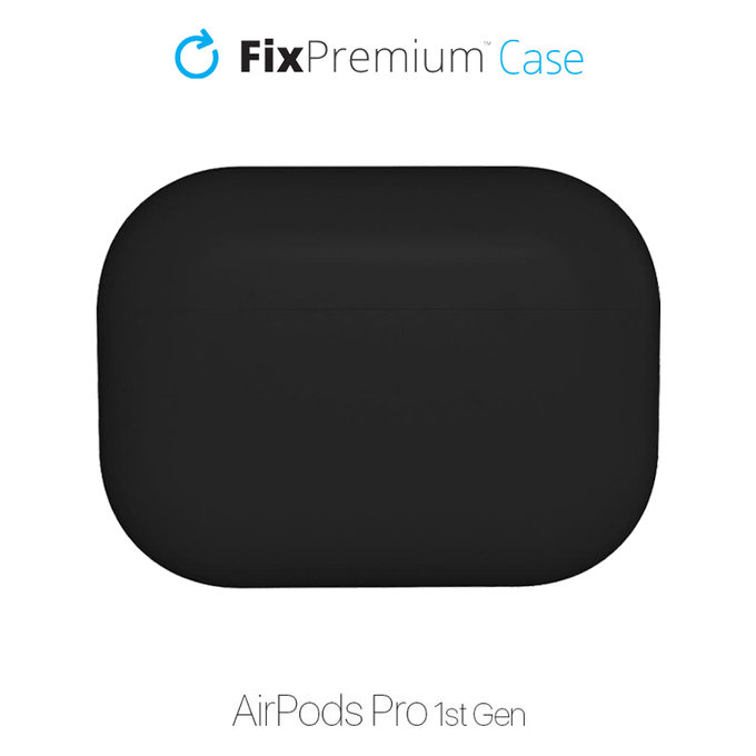 Θήκη Σιλικόνης για AirPods Pro | Μαύρο | Black | FixPremium