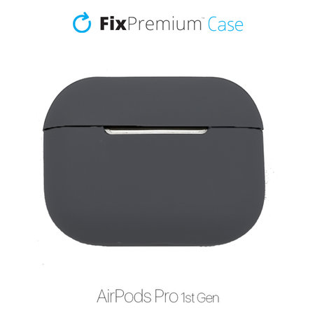 Θήκη Σιλικόνης για AirPods Pro | Διαστημικό Γκρι | Space Gray | FixPremium