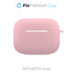 Θήκη Σιλικόνης για AirPods Pro, Ροζ, Pink, FixPremium