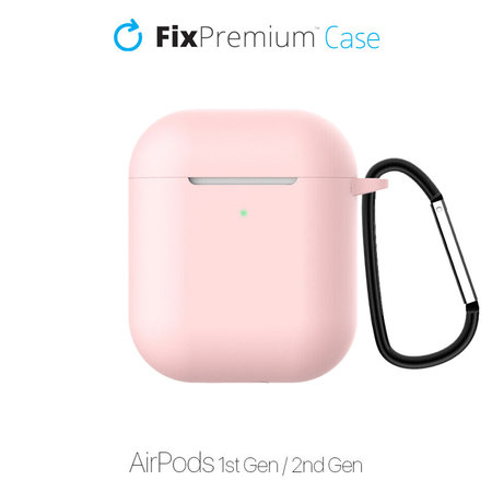 Θήκη Σιλικόνης για AirPods 1 & 2 | Ροζ | Pink | FixPremium