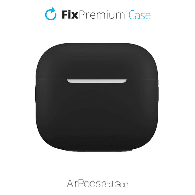 Θήκη Σιλικόνης για AirPods 3 | Μαύρο | Black | FixPremium