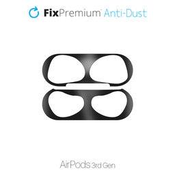 Αντι-σκόνη Αυτοκόλλητο για AirPods 3 | Μαύρο | Black | FixPremium