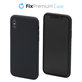 Θήκη σιλικόνης για iPhone X & XS, Διαστημικό Γκρί, Space Grey, FixPremium