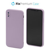 Θήκη σιλικόνης για iPhone X & XS, Μωβ, Purple, FixPremium