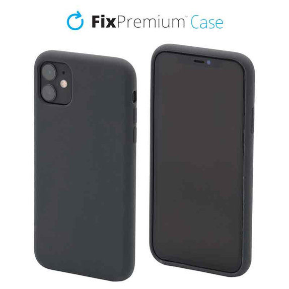 Θήκη σιλικόνης για iPhone 11, Διαστημικό Γκρί, Space Grey, FixPremium