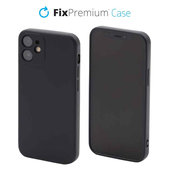 Θήκη σιλικόνης για iPhone 12 mini, Μαύρο, Black, FixPremium