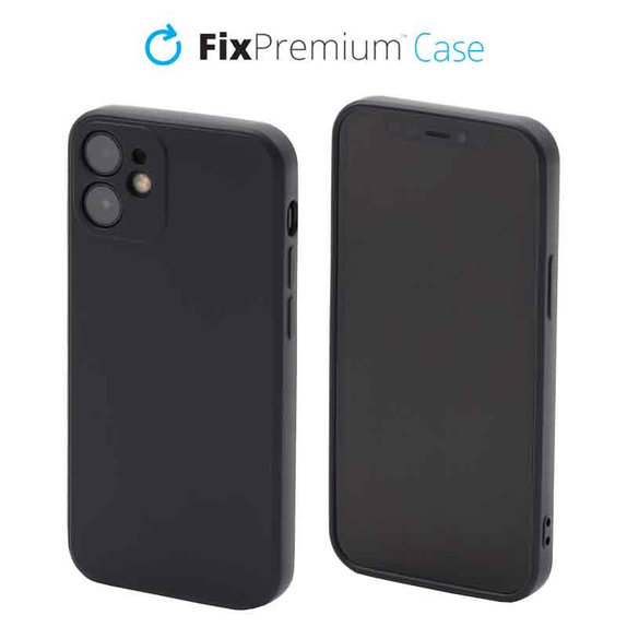 Θήκη σιλικόνης για iPhone 12 mini, Μαύρο, Black, FixPremium