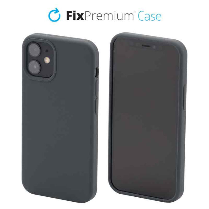 Θήκη Silicone για iPhone 12 mini | Διαστημικό Γκρί | Space Grey | FixPremium