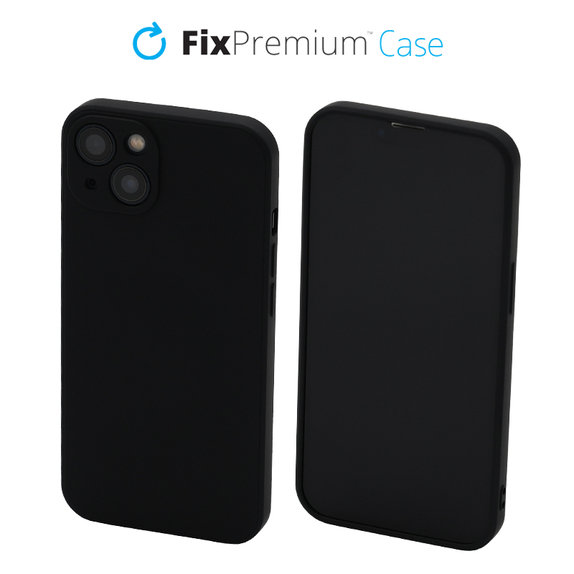 Θήκη σιλικόνης για iPhone 13, Μαύρο, Black, FixPremium