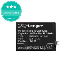 Battery για Xiaomi Redmi Note 10 M2101K7AI | M2101K7AG | Note 10S M2101K7BG | M2101K7BI | BN59 | 4800mAh | HQ