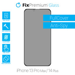 Privacy Anti-Spy Glass - Προστατευτικό Γυαλί για iPhone 13 Pro Max | 14 Plus | FixPremium