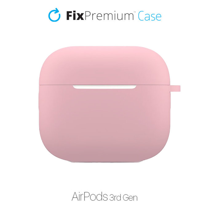 Θήκη Σιλικόνης για AirPods 3, Ροζ, Pink, FixPremium