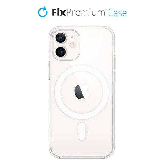 Θήκη Silicone με MagSafe για iPhone 12 mini | Transparent | FixPremium