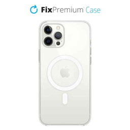 Θήκη Silicone με MagSafe για iPhone 12 Pro Max | Transparent | FixPremium