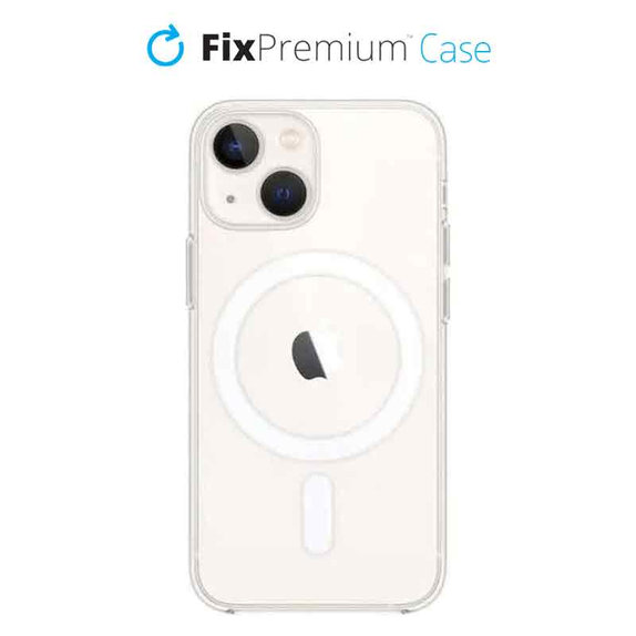 Θήκη σιλικόνης με MagSafe για iPhone 13 mini, Transparent, FixPremium