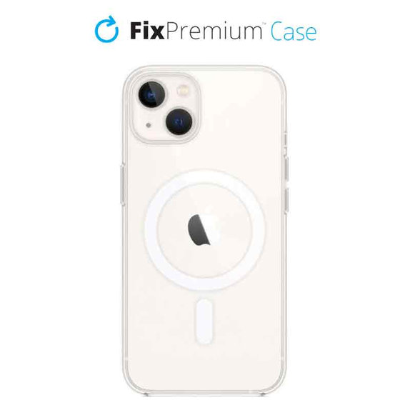 Θήκη σιλικόνης με MagSafe για iPhone 13 & 14, Transparent, FixPremium
