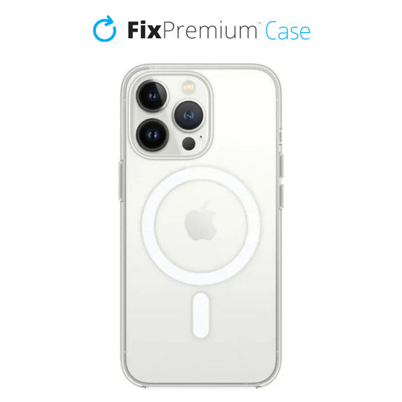 Θήκη σιλικόνης με MagSafe για iPhone 13 Pro, Transparent, FixPremium