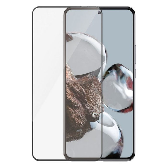 Προστατευτικό Γυαλί για Xiaomi 12T Pro, 12T, UWF AB, Μαύρο, Black, PanzerGlass