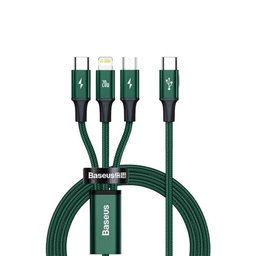 Καλώδιο USB-C 3 σε 1 (2x USB-C, Lightning) (1.5m) | Κόκκινο | Red | Baseus