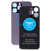 Πίσω Γυαλί με Μεγάλη Τρύπα Κάμερας για iPhone 14 Pro Max | Deep Purple