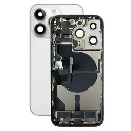 Πίσω Κάλυμμα με Μικρά Ανταλλακτικά για iPhone 14 Pro | Ασημί | Silver