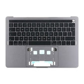 Πάνω Θήκη + Πληκτρολόγιο UK + Touch Bar + Μικρόφωνο + Ηχεία για MacBook Pro 13" A1989 (2018 - 2019) | Διαστημικό Γκρι | Space Gray