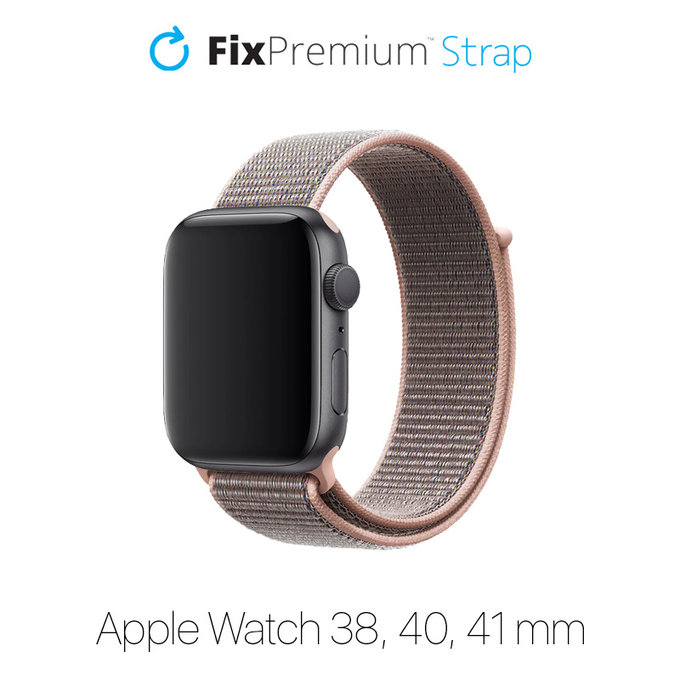 Nylon Λουράκι για Apple Watch | 38mm | 40mm | 41mm | Ροζ | Pink | FixPremium
