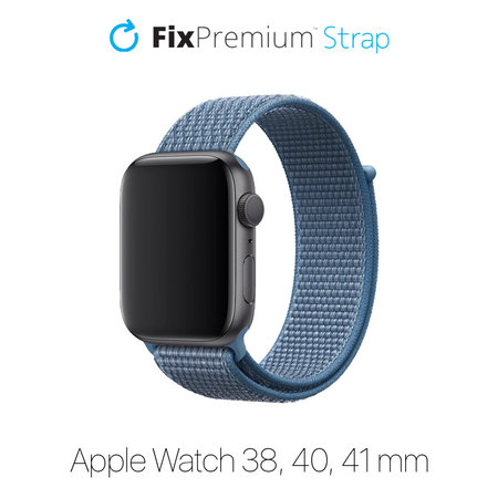 Nylon Λουράκι για Apple Watch | 38mm | 40mm | 41mm | Μπλε | Blue | FixPremium