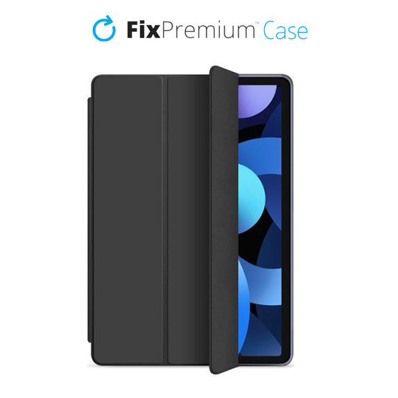 Θήκη Σιλικόνης Flip για iPad Air (4η, 5η Γενιά), Μαύρο | Black | FixPremium